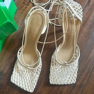 Bottega Veneta 90mm Knotted Ankle Tie Pump- Size 40.5